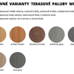 Terasové prkna - Natur in Form - barevné varianty